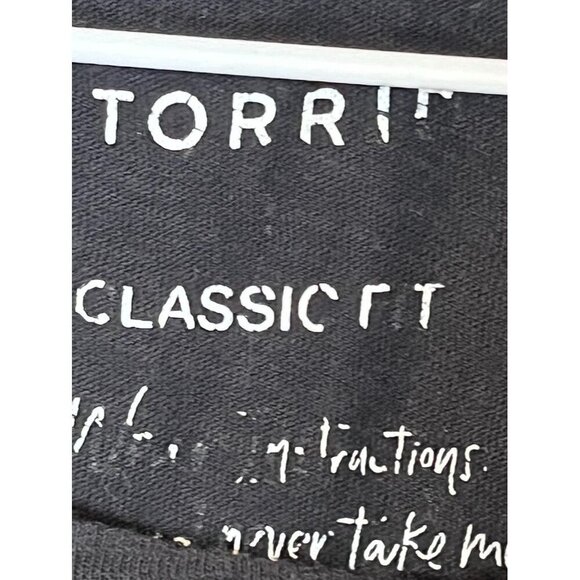 Torrid Tank Top 14 Black Floral Slub Active Sporty Hippie Boho Indie Preppy 80s - Picture 5 of 10